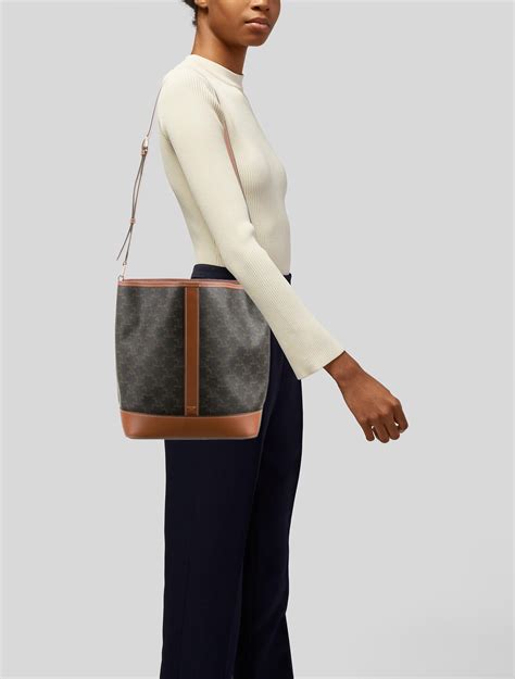 celine bucket bag mini|celine triomphe bucket bag medium.